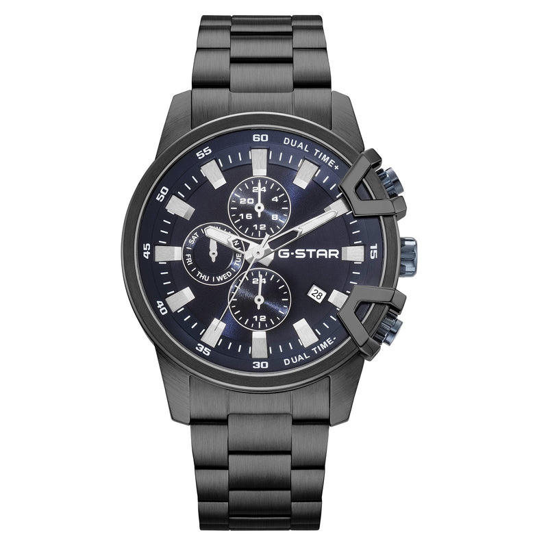 G-STAR Bend3D Montre Homme Noire avec Cadran Bleu GSW.505.05-zoom-