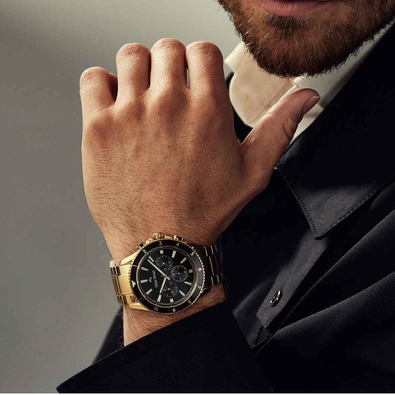 Mats Meier Ponte Dei Salti Hommes Montre Or MM00509-zoom-