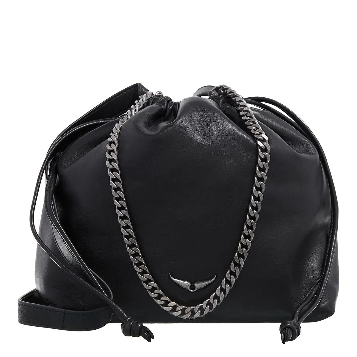 Zadig & Voltaire Rock Today Black Leather Bucket bag 2001-A0542901