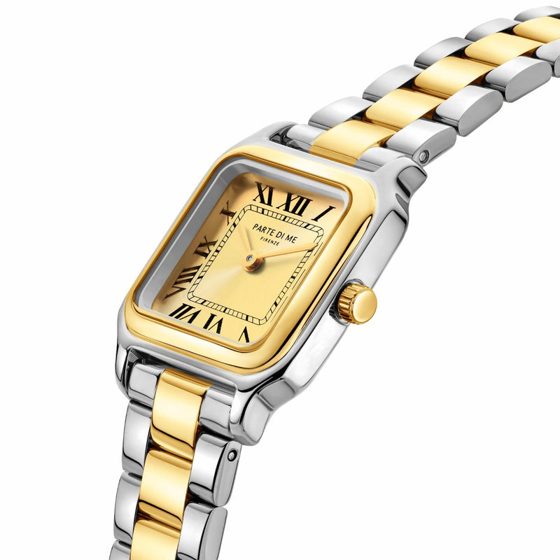 Parte di Me Orologio rectangular ladies watch silver and gold coloured PDM09038-zoom-