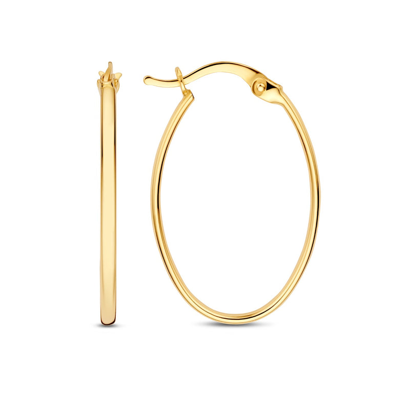 Beloro Jewels La Rinascente Ornella 9 karat gold hoop earrings BO360101-zoom-