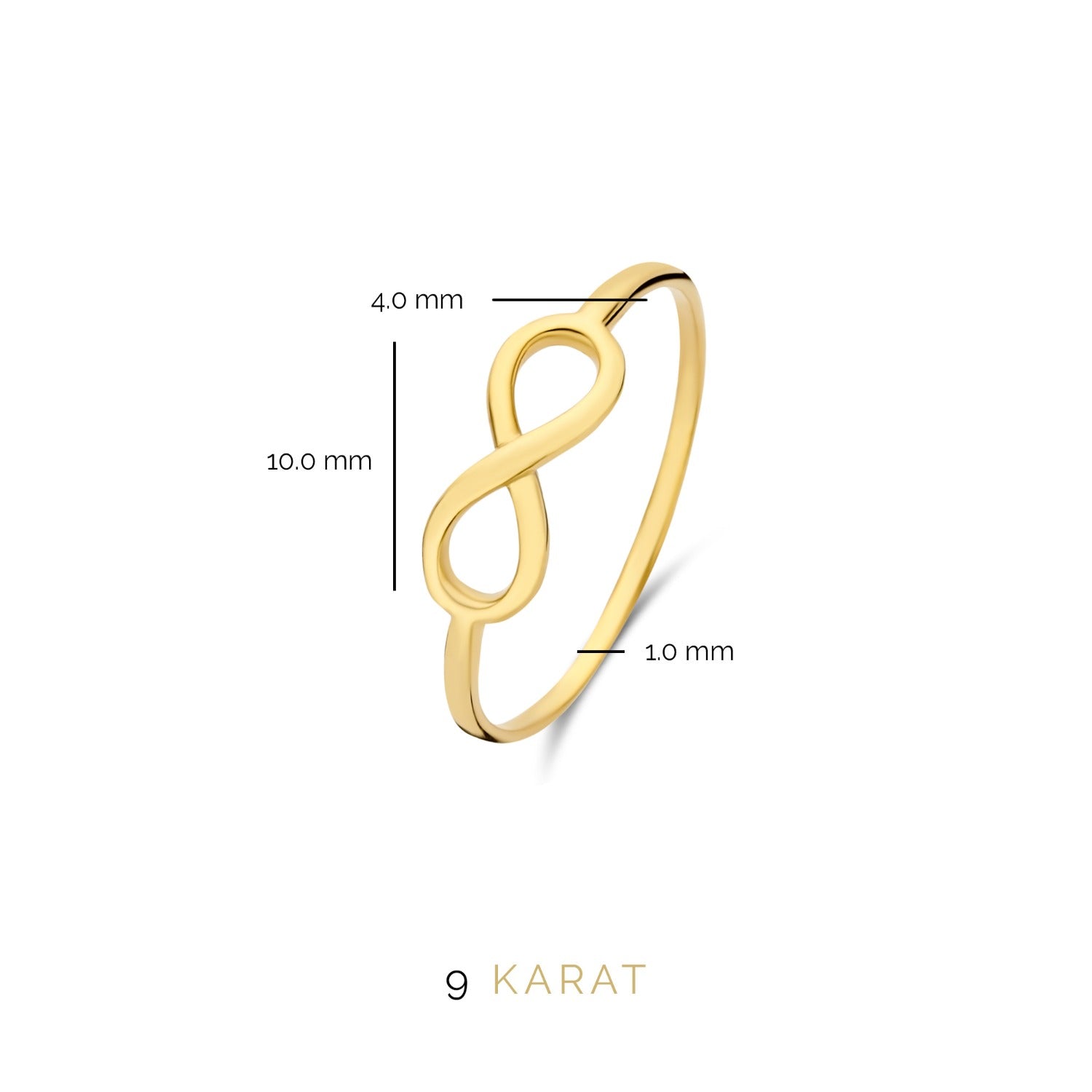 Beloro Jewels Della Spiga 9 carat gold Ring BO330001-60