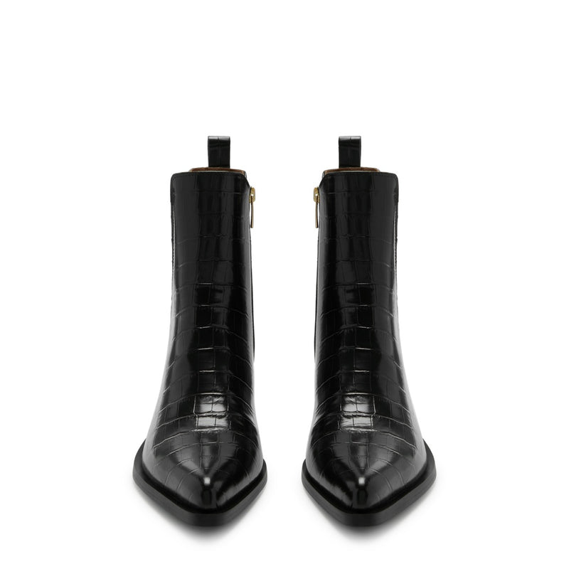 Isabel Bernard Bottes Amandine en cuir de veau noir croco IB53010-201-36-zoom-