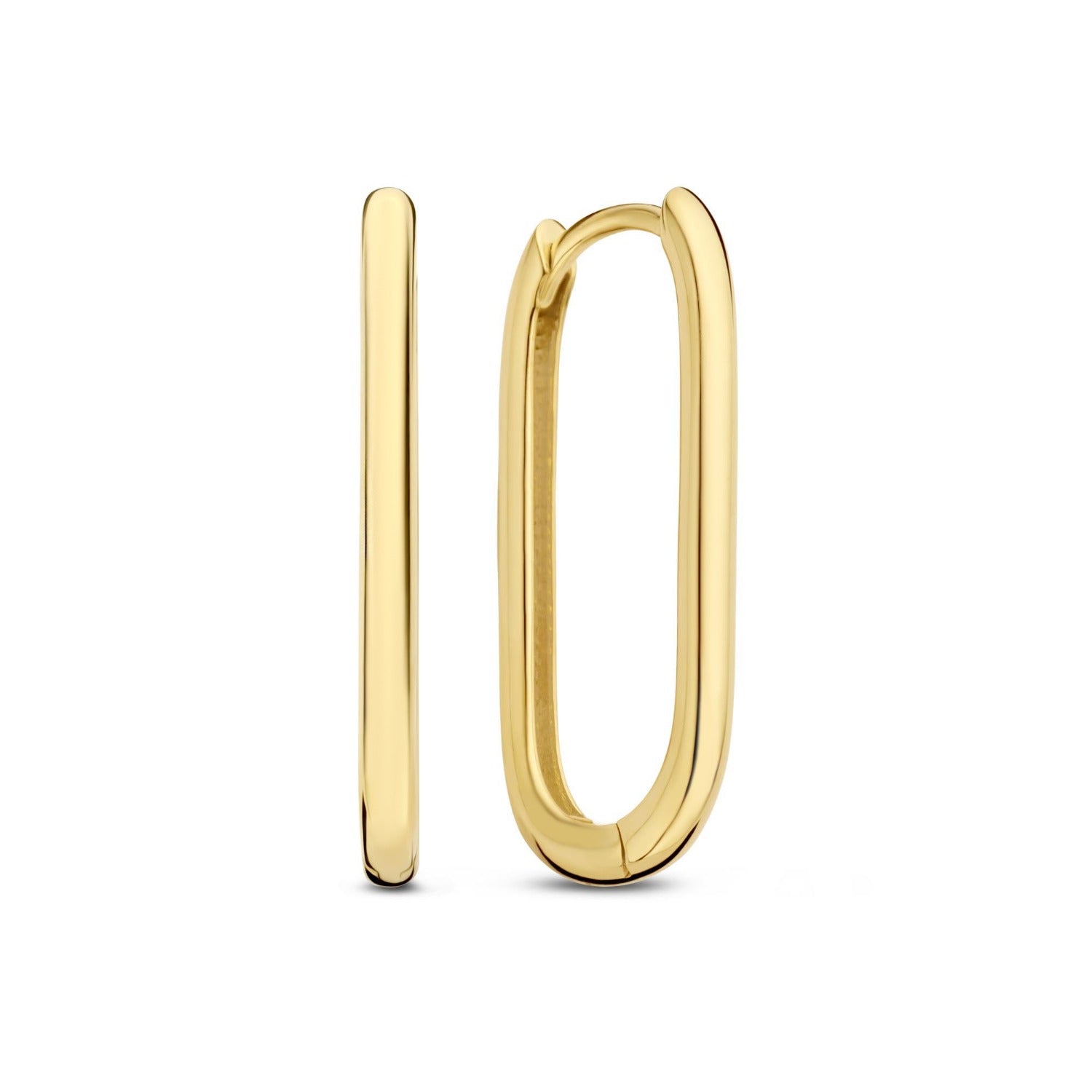 Isabel Bernard Rivoli Aimée 14 Carat Golden Hoop Earrings IB360237