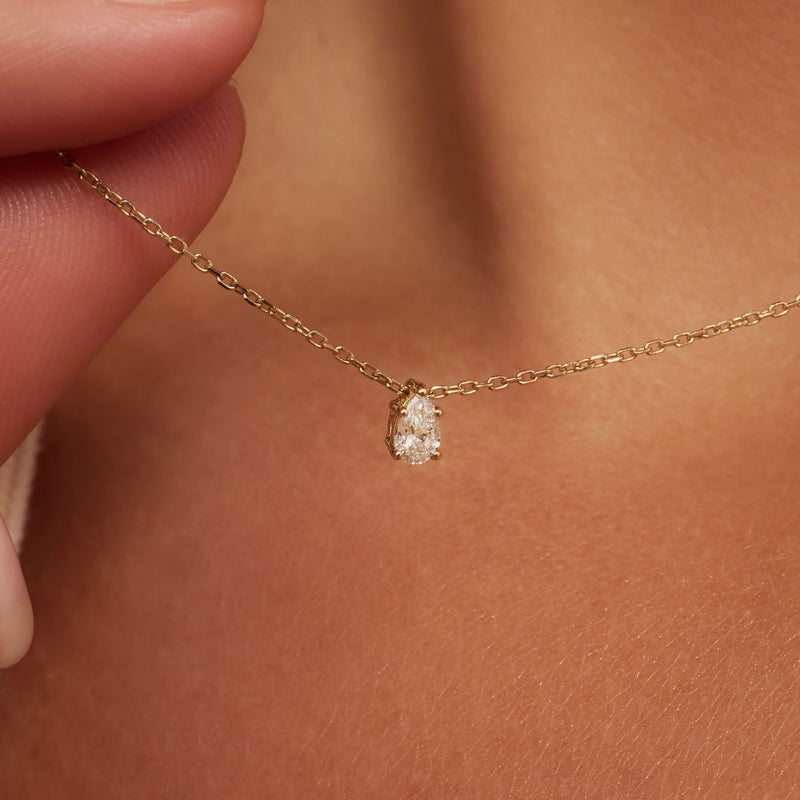 Isabel Bernard De la Paix Collier De la Paix Eloise en or 14 carats avec diamant 0,1 carat IBD350025-zoom-