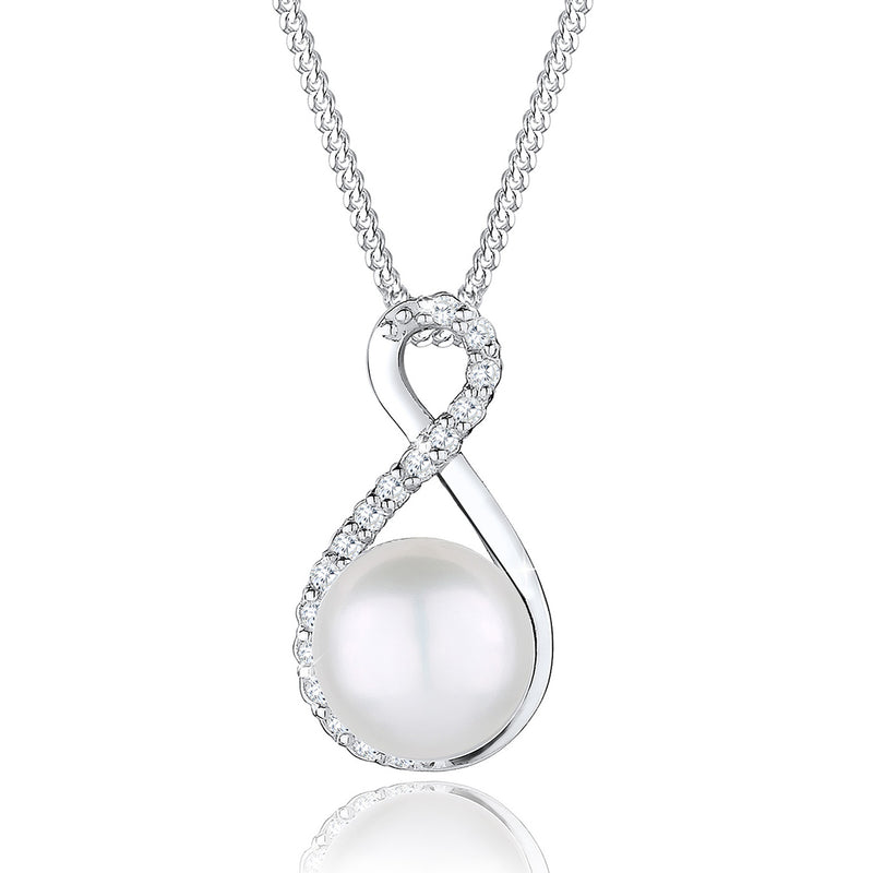 Elli 925 Sterling Silver Pearl Necklace with Pearl 2004-BF-0008001-001-zoom-