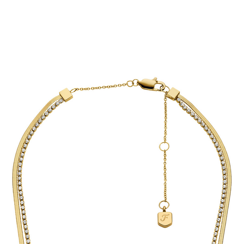 Fossil Ellis Stainless Steel Necklace JF04939710-zoom-