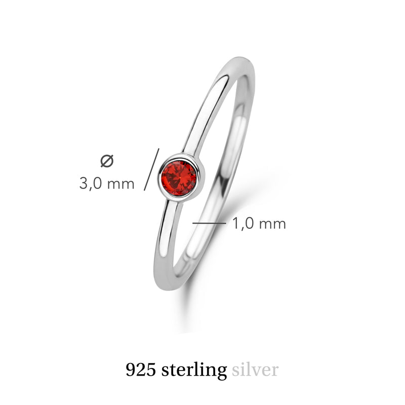 Violet Hamden Venus Zilveren Ring Met Geboortesteen VH330007JAN-60-zoom-