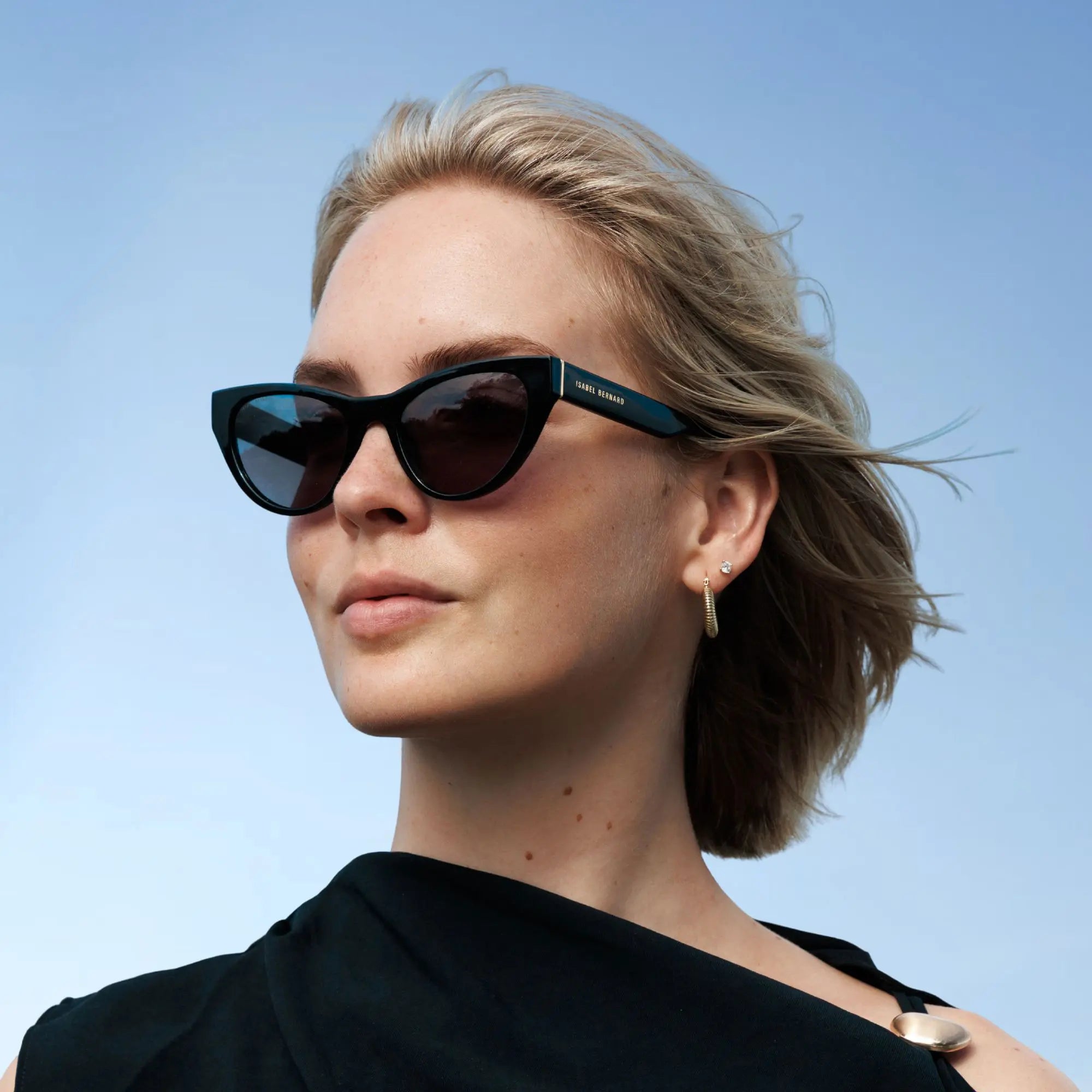 Isabel Bernard La Vilette Black Sunglasses IB380011-01-01