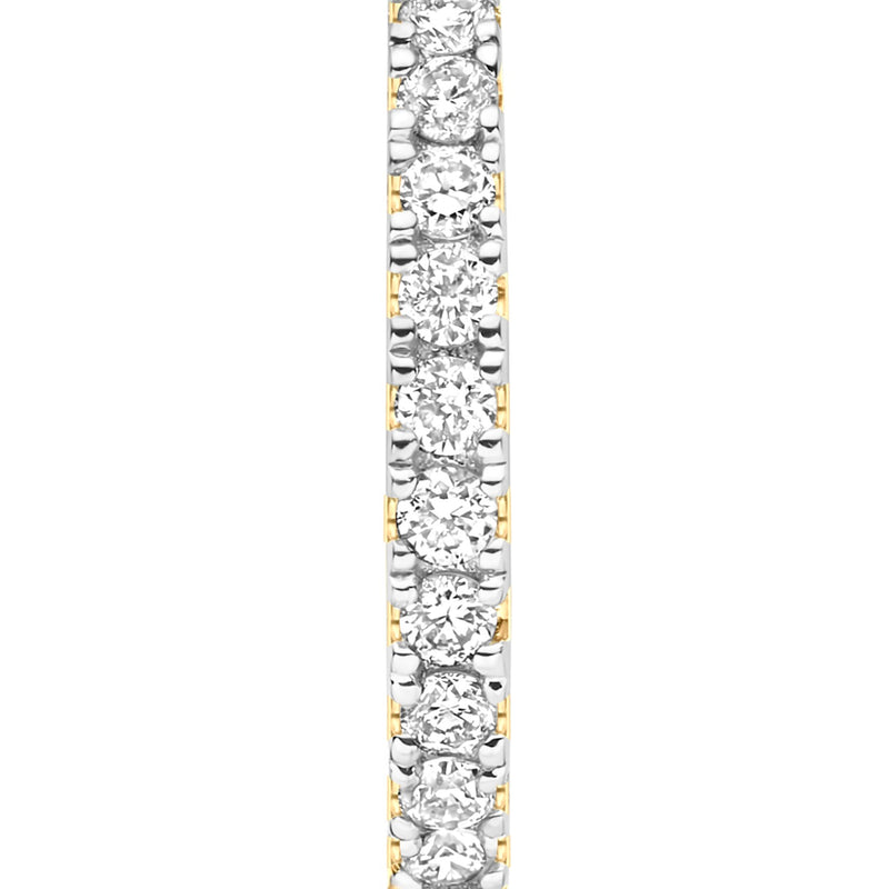 Isabel Bernard De la Paix Boucles d'oreilles créoles De la Paix Madeline en or 14 carats avec diamant 0,17 carat IBD360034-zoom-