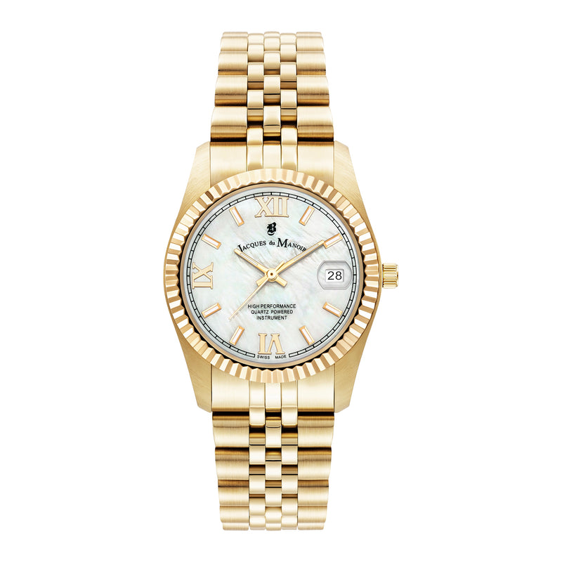 Jacques du Manoir Inspiration Prestige Femmes Montre Or JWL01302-zoom-