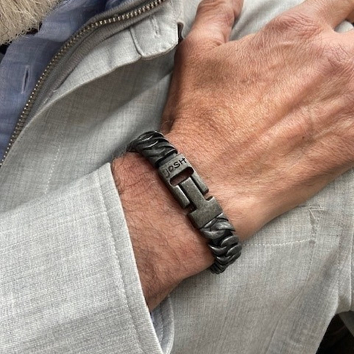 Josh Black Bracelet 03503-BRA-VB/L-1