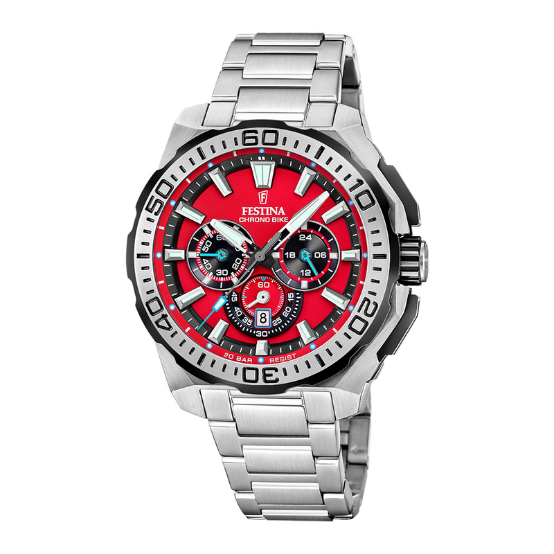 Festina Chrono Bike Montre Homme Rouge F20724/5-zoom-