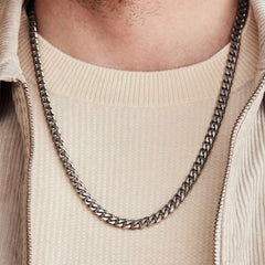 Sem Lewis Battersea Northcote Road Necklace Gunmetal SL380006