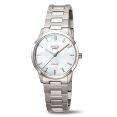 Boccia Titanium Parelmoer Dames Horloge 2002-3363-03