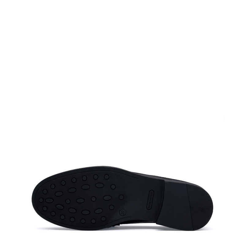 Isabel Bernard Vendôme Blandine mules noires en cuir spazzolato IB51016-601-35-zoom-