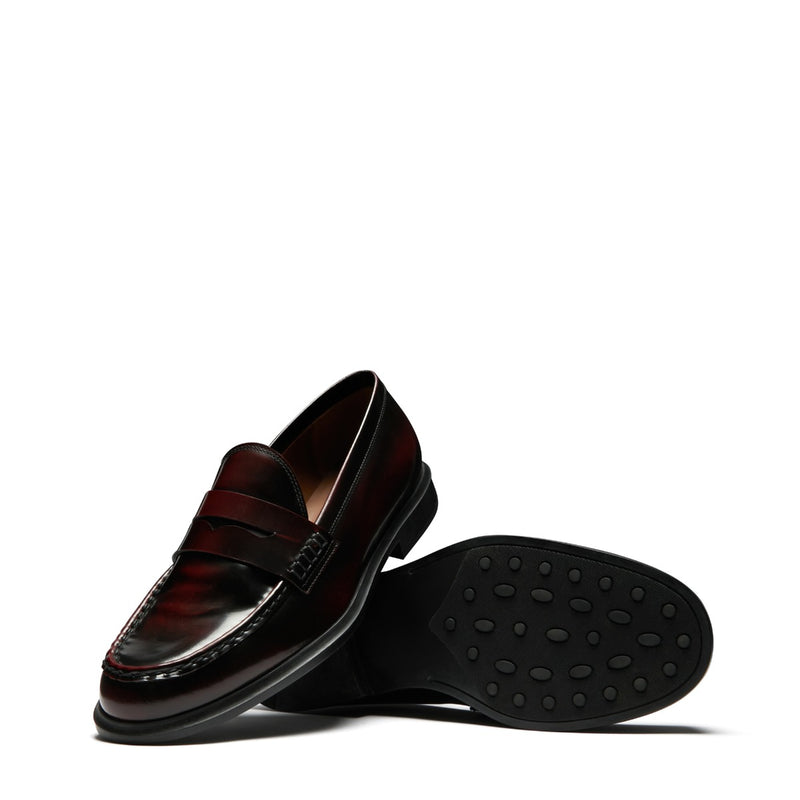 Isabel Bernard Vendôme Blandine Bordeaux Spazzolato Leather Loafers IB51015-652-39-zoom-