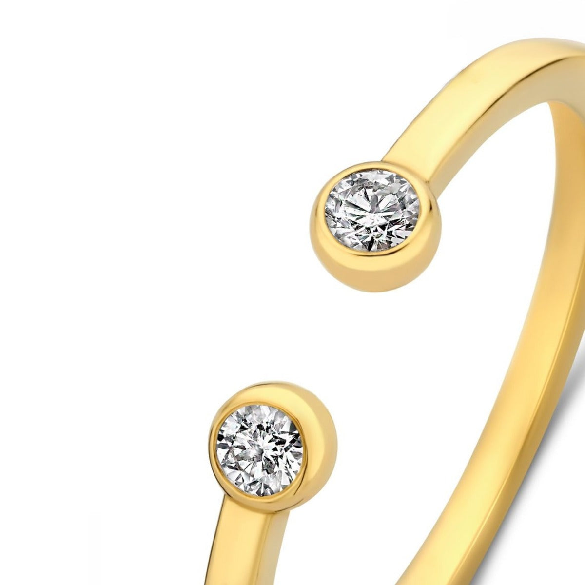 Isabel Bernard De la Paix Flavie 14 Karat Gold Ring With Diamond 0.08 Carat IBD330032-58