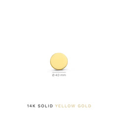 Isabel Bernard 14 Carat Golden Le Marais Jeanne Earstuds IB360196