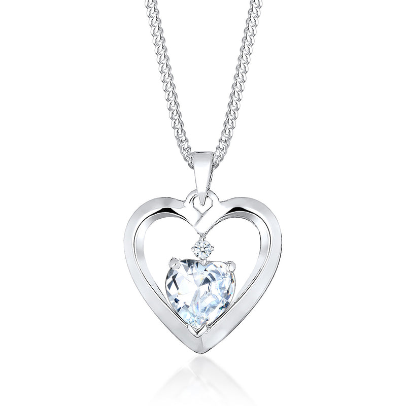 Elli 925 Sterling Silver Necklace with Diamond (0.015 ct) 2004-BF-0008032-001-zoom-