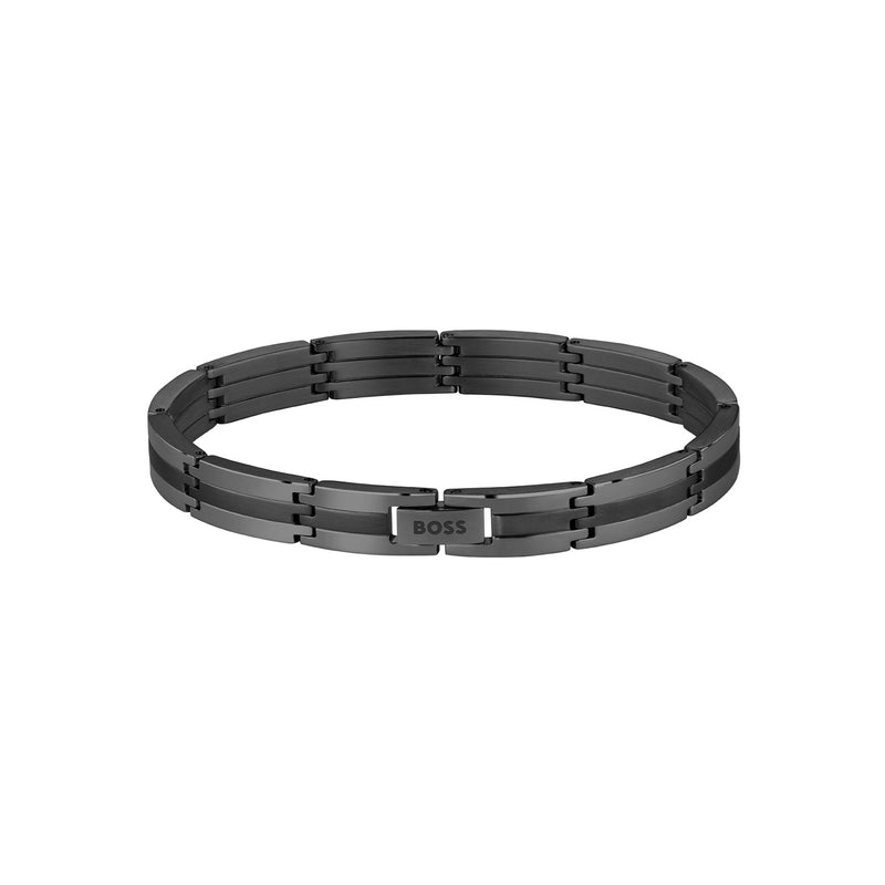Hugo Boss Acier Inoxydable Noir Homme Bracelet Chaîne HBJ1580804-zoom-