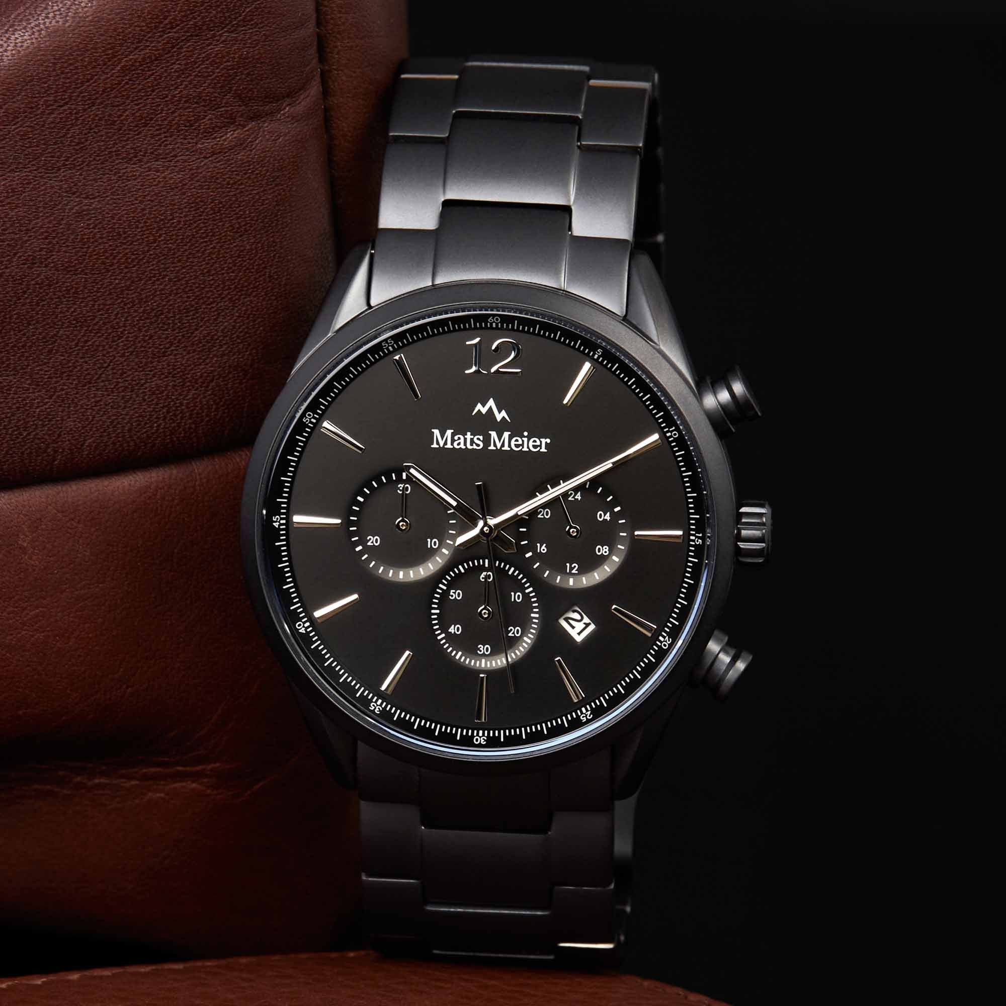 Mats Meier Grand Cornier Chrono Mat Black Watch MM00109