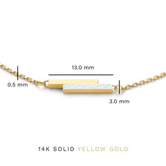 Isabel Bernard Le Marais Alice 14 Carat Golden Bracelet IB320119