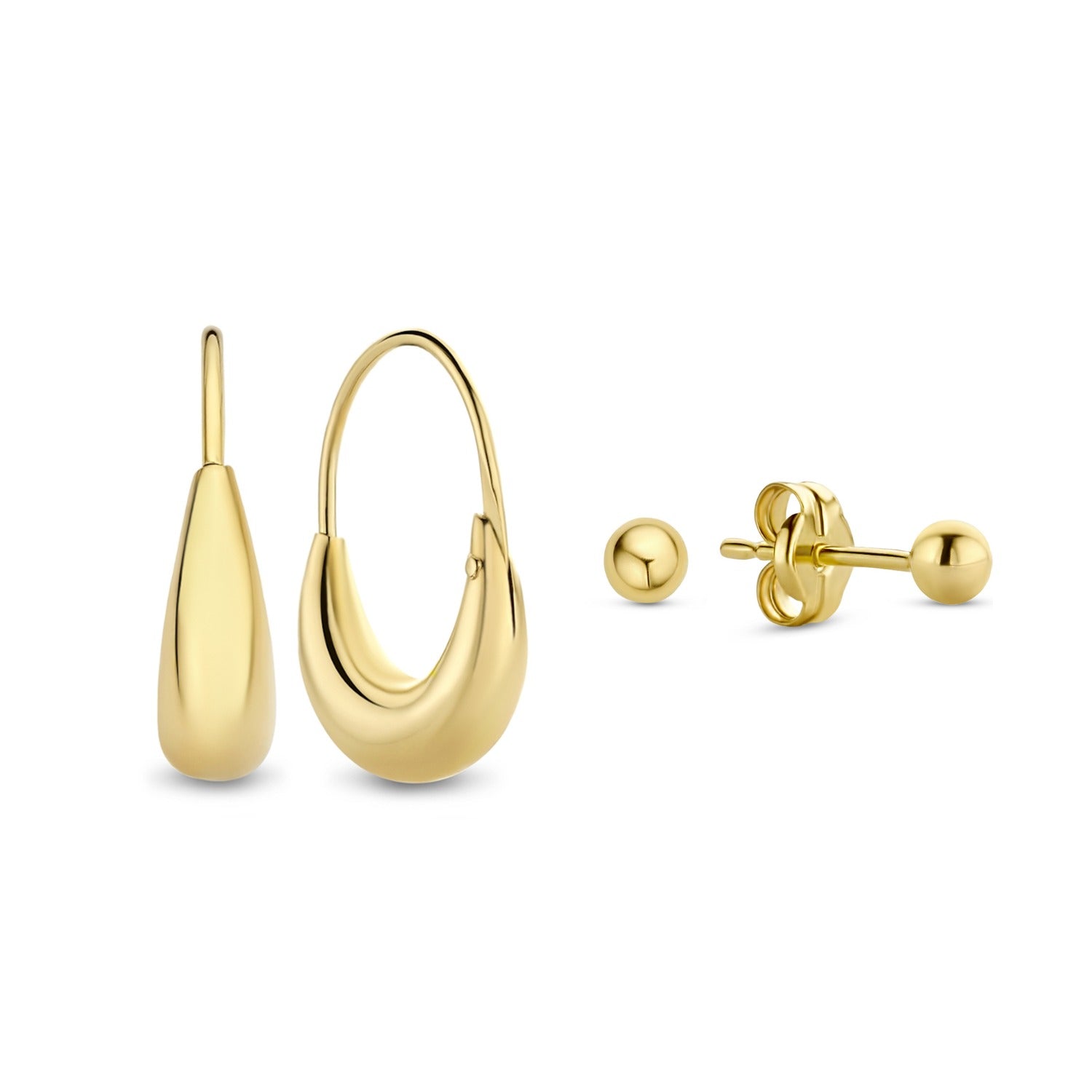 Isabel Bernard Cadeau d'Isabel 14 karat gold earring set IB90175
