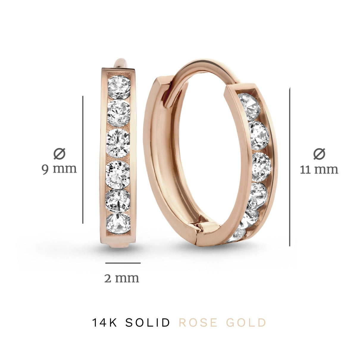 Isabel Bernard Cadeau d'Isabel 14 Carat Rosegold Earparty giftset IB90055
