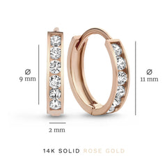Isabel Bernard Cadeau d'Isabel 14 Carat Rosegold Earparty giftset IB90055