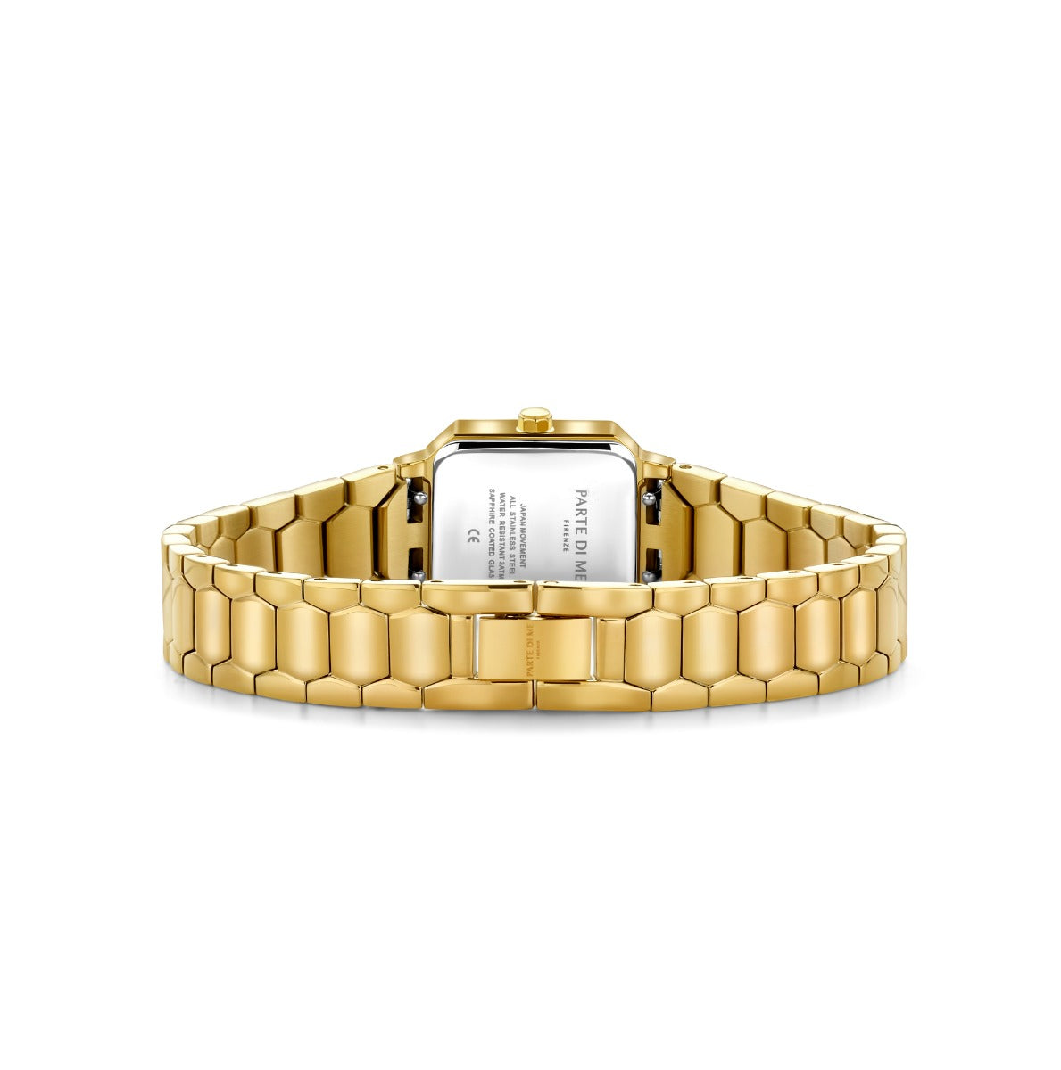Parte di Me Orologio Square ladies watch gold coloured and dark brown PDM09031