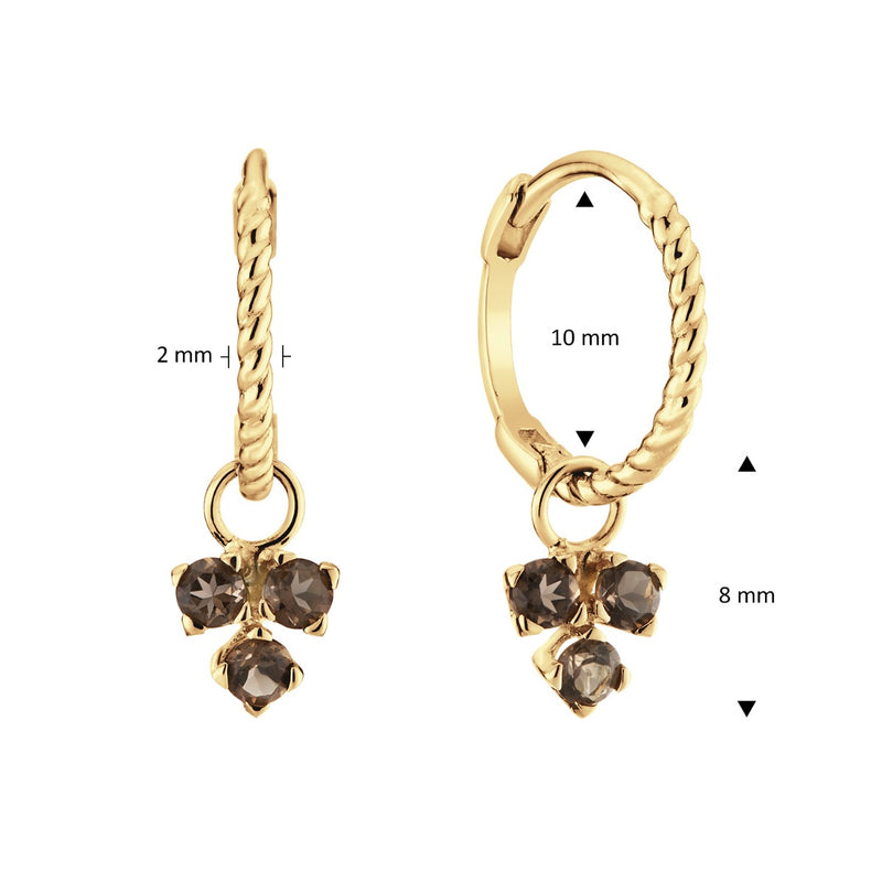 Jackie Gold Femmes Créoles Or 14 carats JKE24.019-zoom-