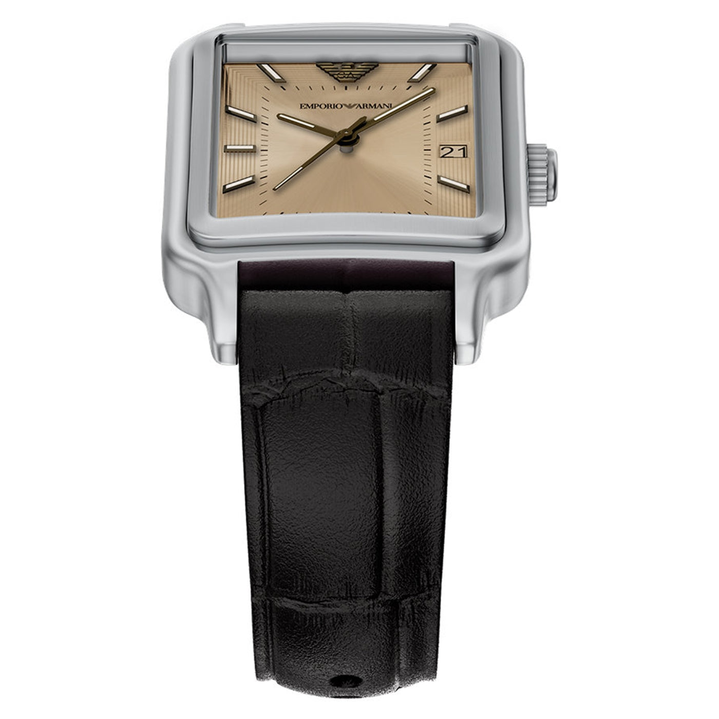 Emporio Armani Rectangular Silver Dial Watch AR11756