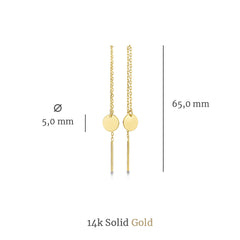 Isabel Bernard 14 Carat Golden Le Marais Jeanne Earrings IB360197