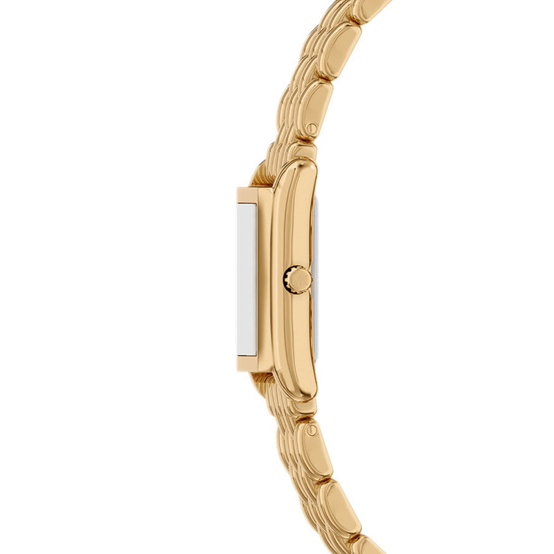 Michael Kors Essex Rectangular Gold Dial Watch MK4997-zoom-