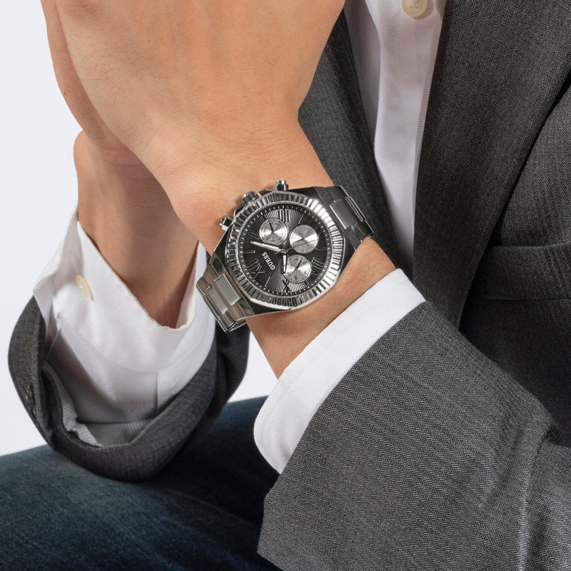 Guess Equity Hommes Montre Argent GW0703G1-zoom-