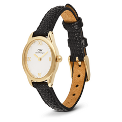 Daniel Wellington Ophelia Mini Black Lizard Gold-coloured Women's Watch DW00100890