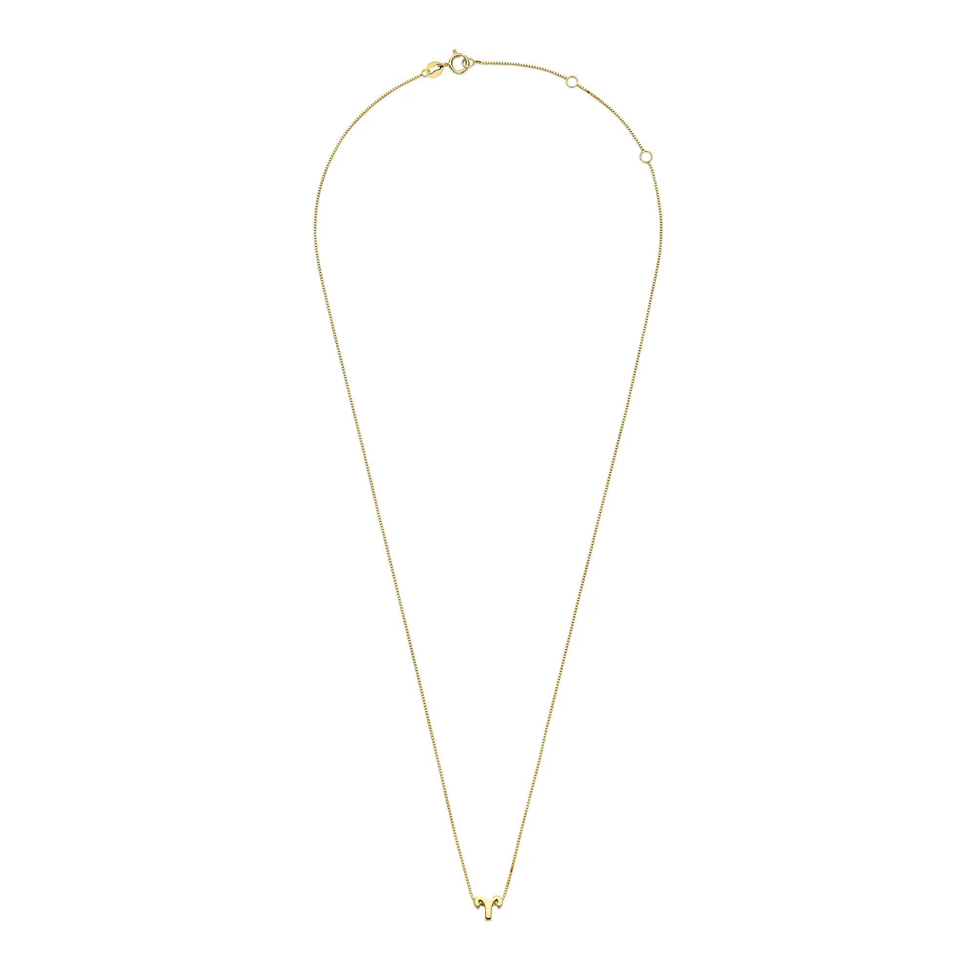 Isabel Bernard Étoiles d’Or Aries 14 Carat Gold Venetian Necklace With Horoscope IB340178