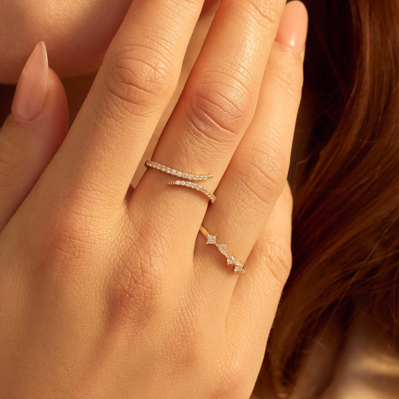 Beloro Jewels Monte Napoleone Bague Monte Napoleone Mea en or 9 carats avec zircone BO330030-50-zoom-