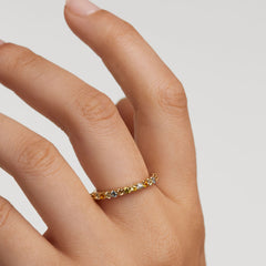 P D Paola Color 18 karat gold plated Ring AN01-C07-10