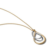 Pandora Essence Collier Double Pendant Bicolore Plaqué Or 364668C00-50
