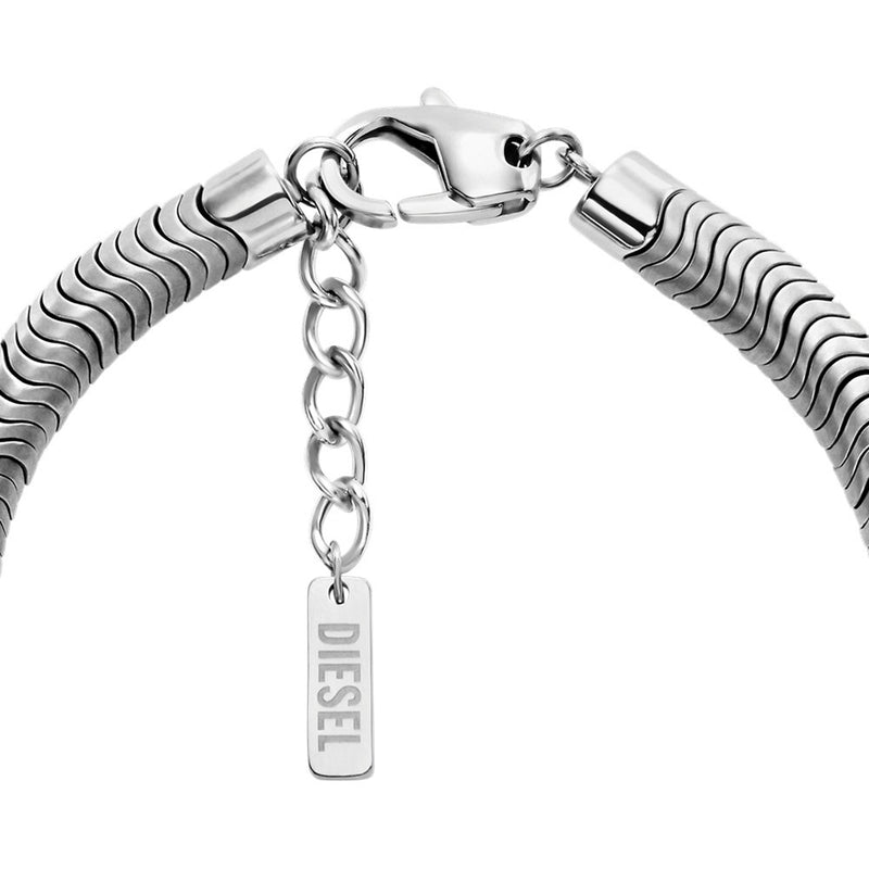 Diesel D Logo Silver Coloured Bracelet DX1572931-zoom-