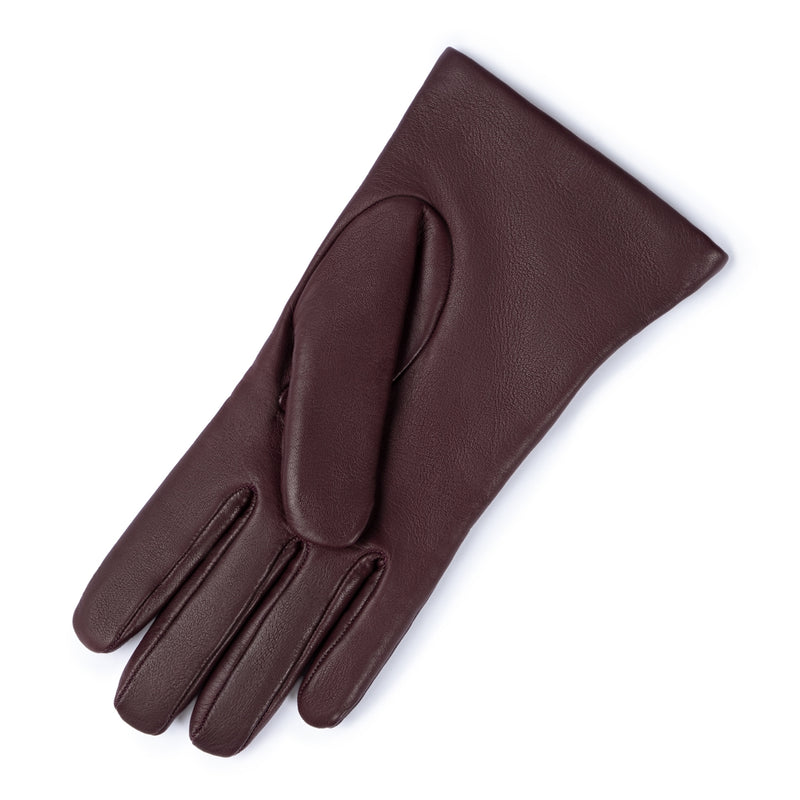 Isabel Bernard Honoré Eleanor gants marron foncé en cuir de chèvre IB67000-331-8-zoom-