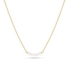 Sif Jakobs Gold Plated Perla Cinque Necklace SJ-N2735-P-YG