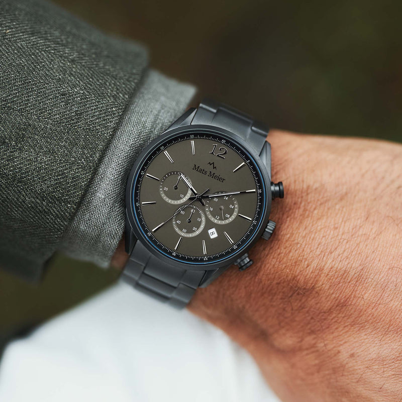 Mats Meier Grand Cornier Hommes Montre Gris MM00127-zoom-