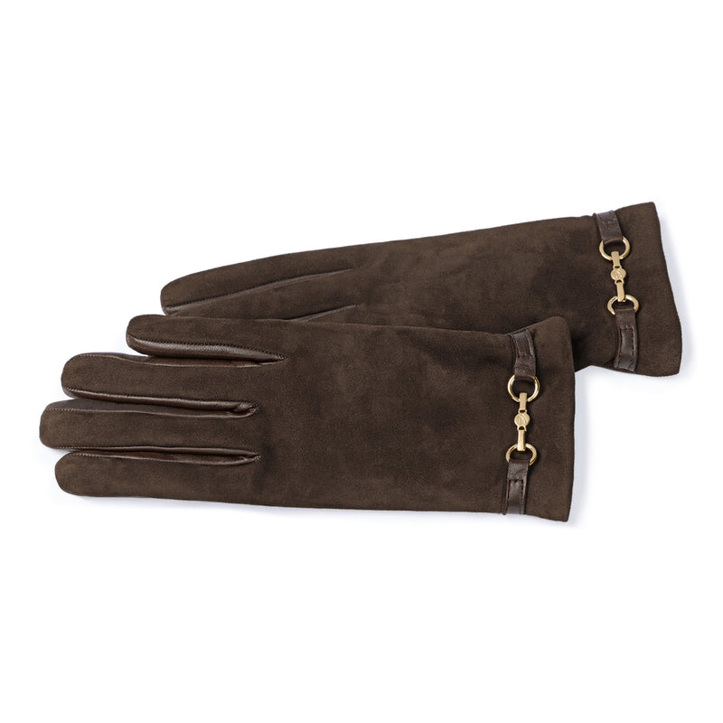Isabel Bernard Honoré Marcelia gants marron foncé en daim de chèvre IB67001-131-6.5-zoom-
