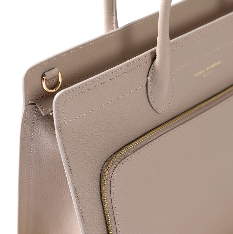 Isabel Bernard Honoré Sac à Main Taupe IB25038-zoom-