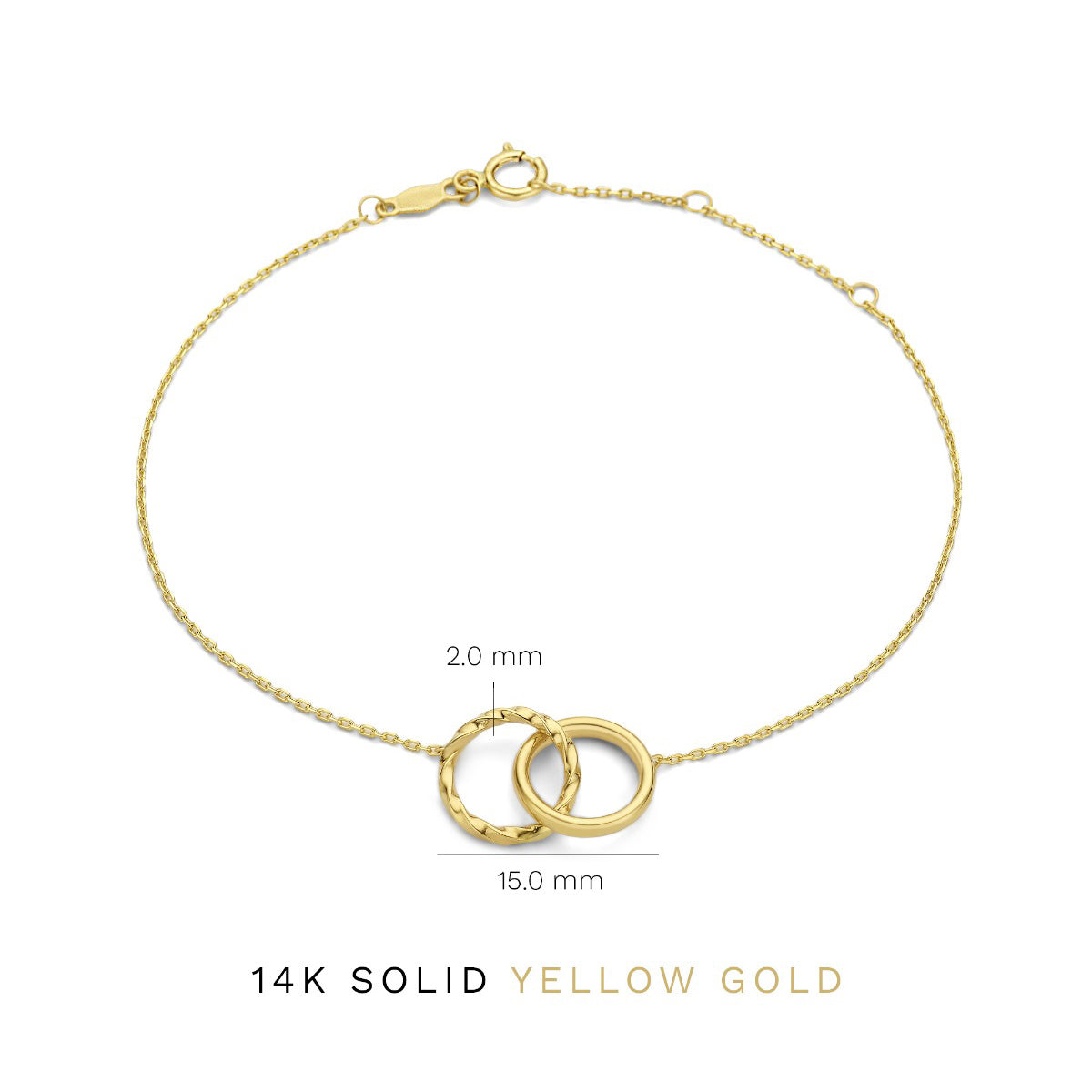 Isabel Bernard Rivoli Lisan 14 Carat Golden Bracelet IB320088