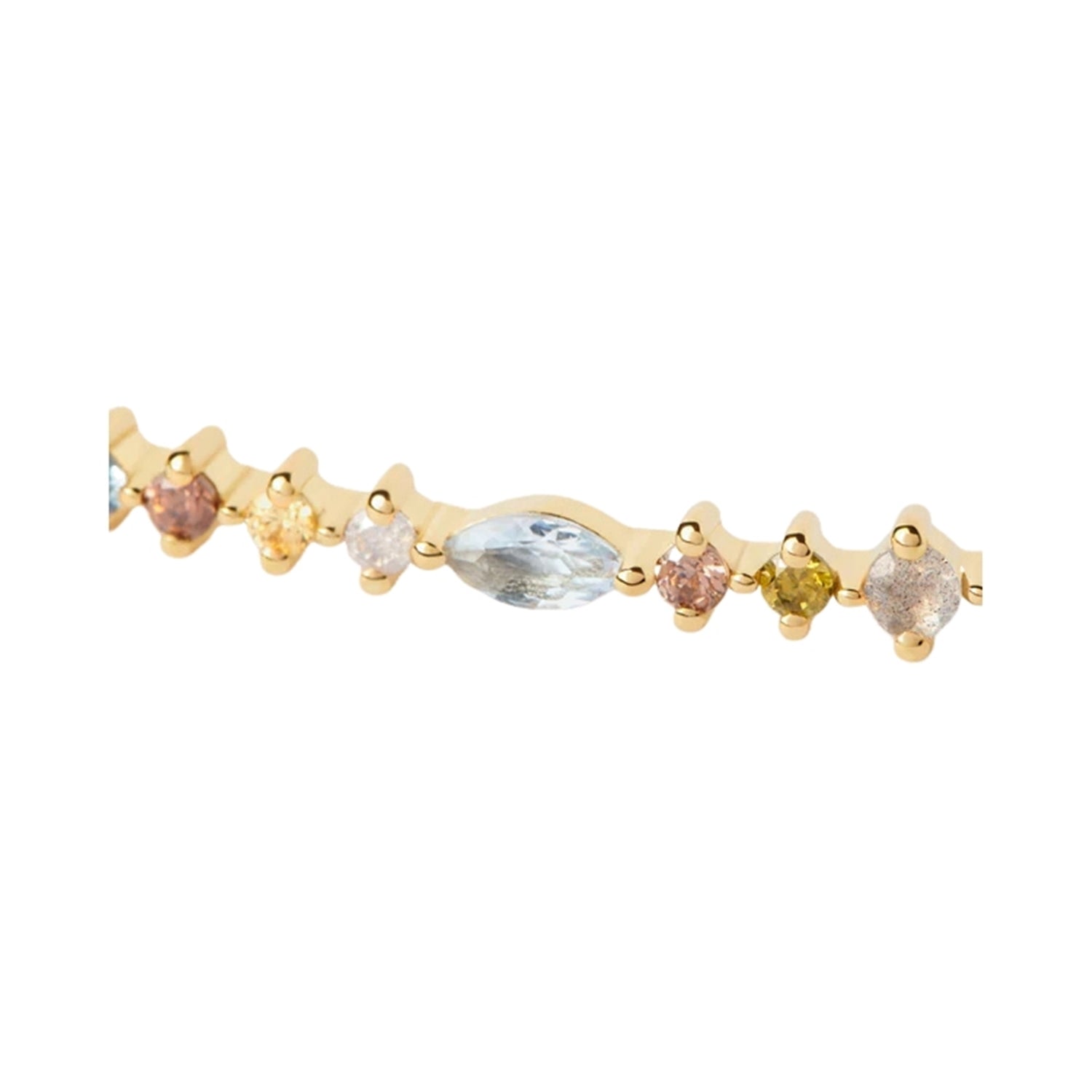 P D Paola Color 925 Sterling Silver Bracelet with Gold Plating PU01-845-U