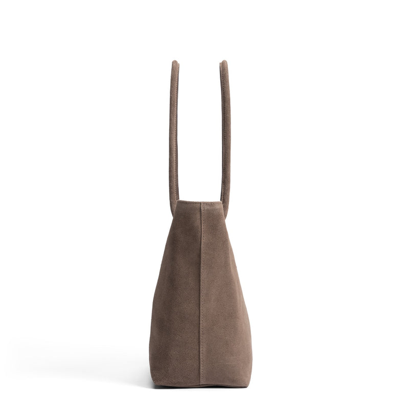 Isabel Bernard Honoré Elin Taupe Sac À Épaule En Daim IB25111-178-zoom-
